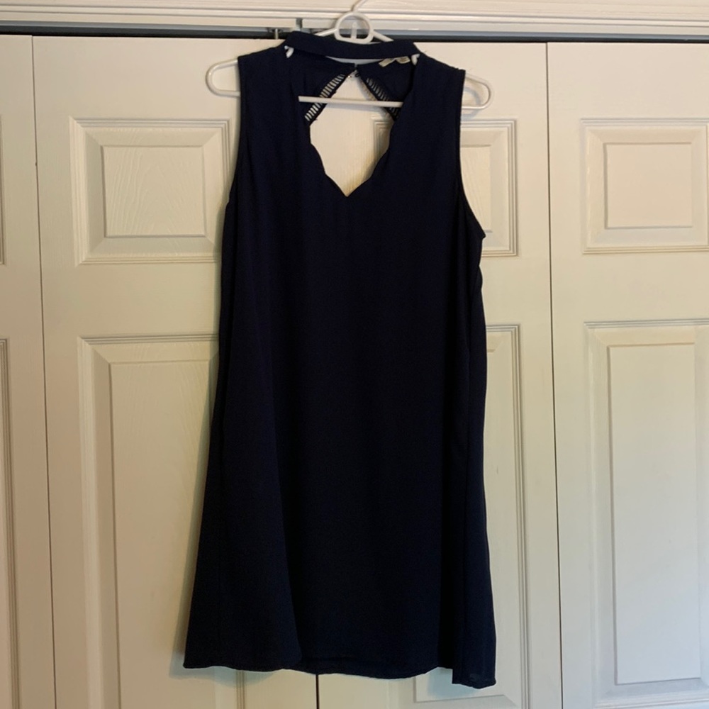 Mini Navy Blue Dress
